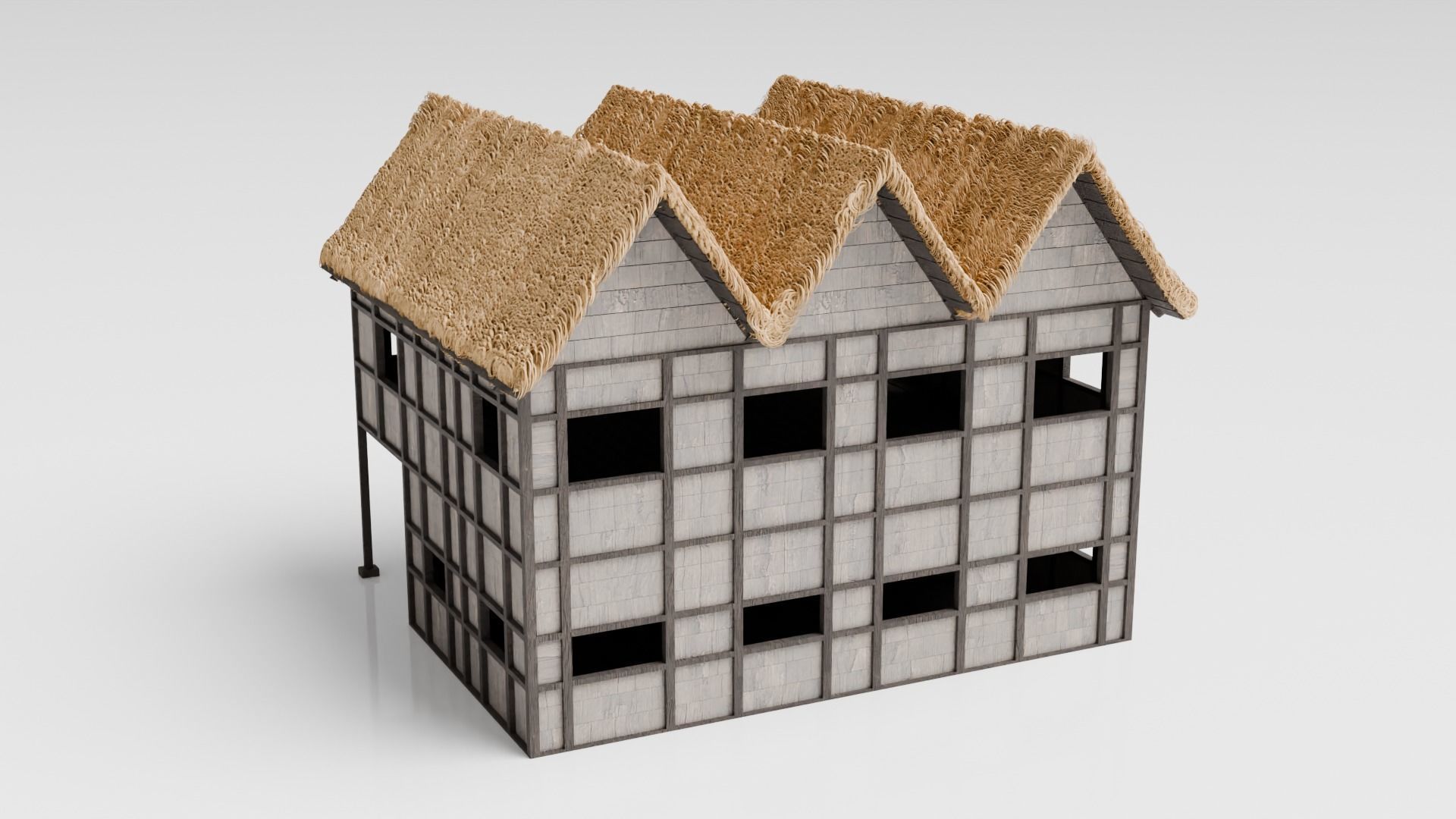 Medieval Tavern Low-poly 3D model_5