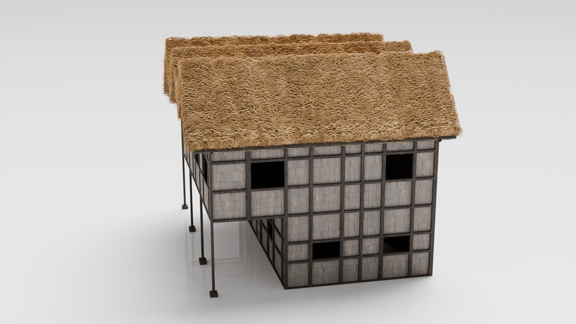 Medieval Tavern Low-poly 3D model_3