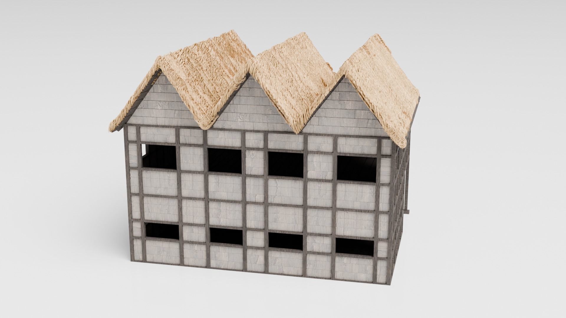 Medieval Tavern Low-poly 3D model_6