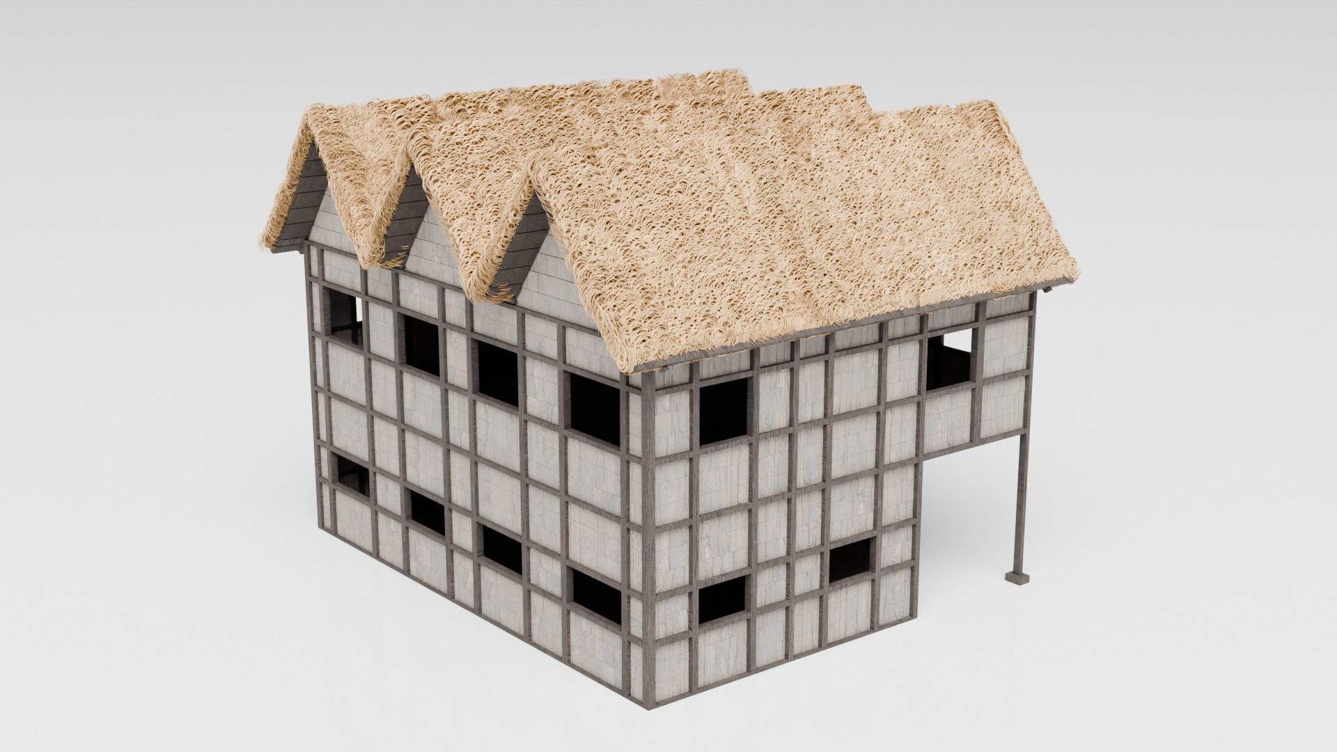 Medieval Tavern Low-poly 3D model_7