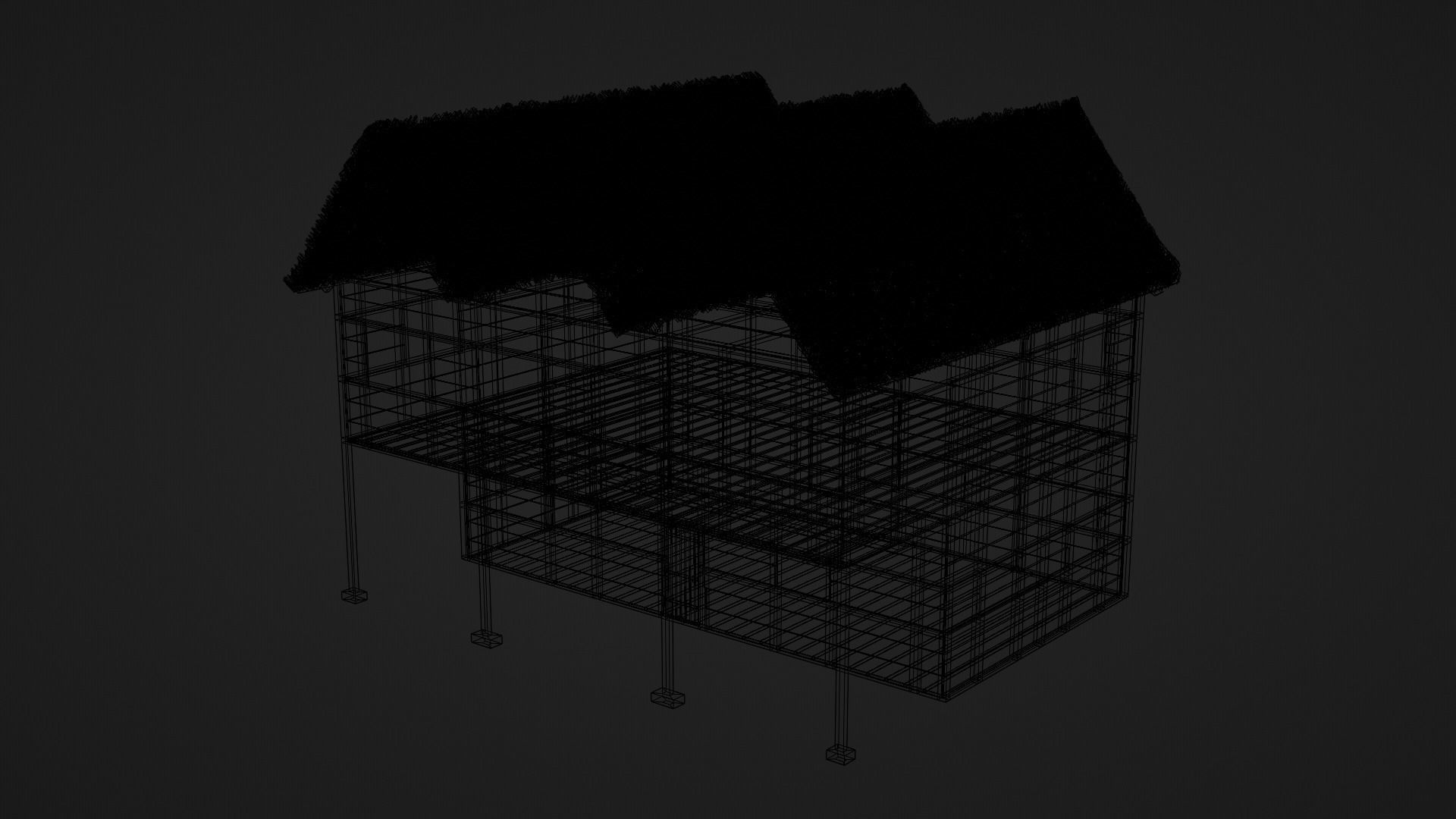 Medieval Tavern Low-poly 3D model_10