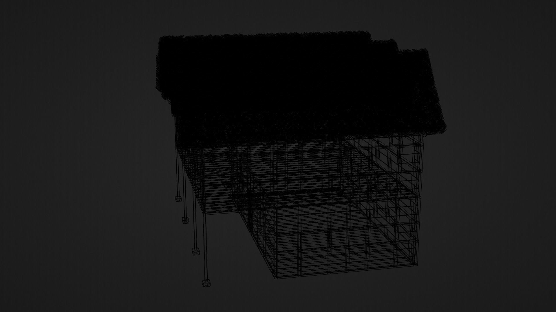 Medieval Tavern Low-poly 3D model_11