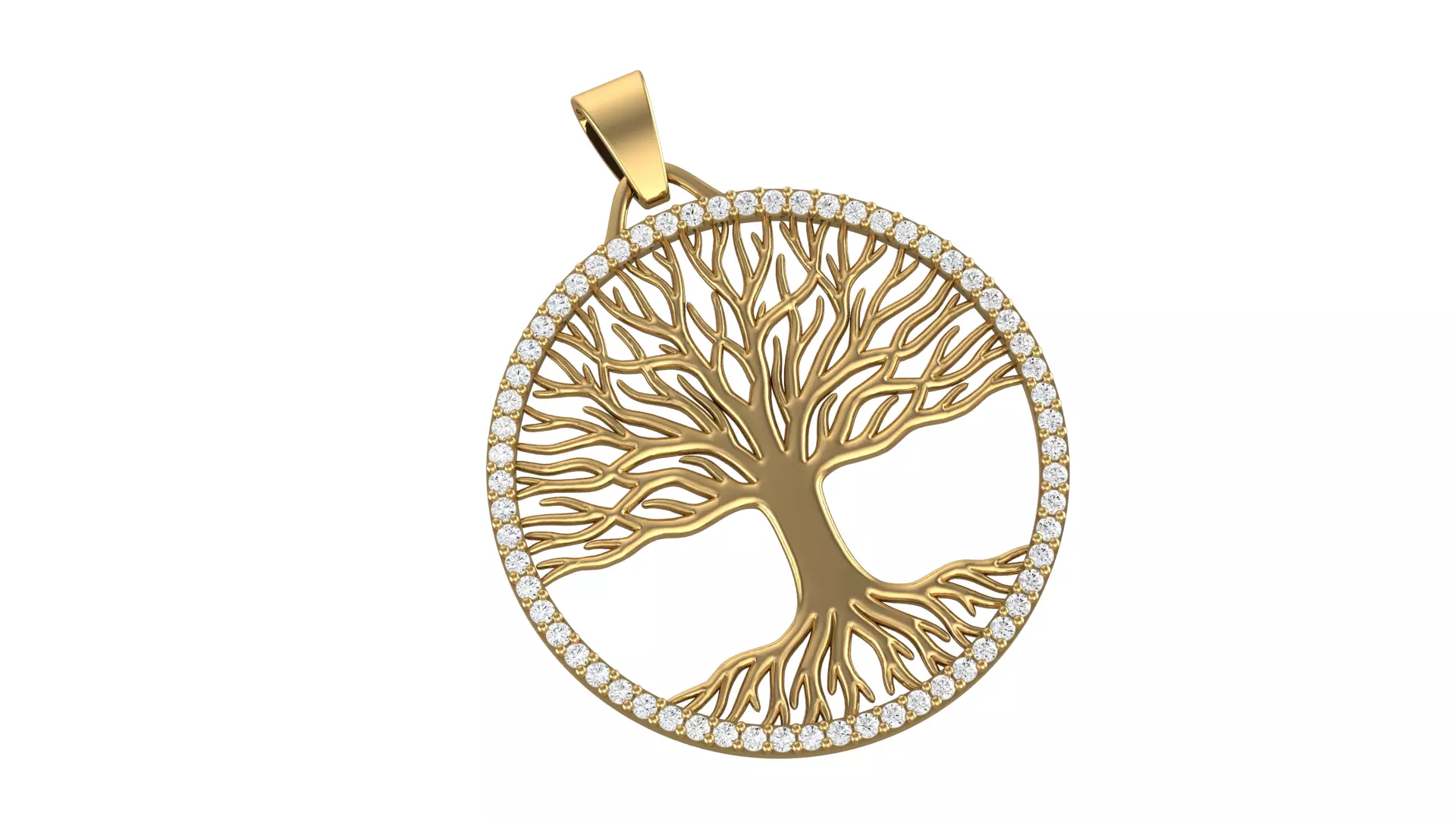 Tree of Life Pendant 3D print model