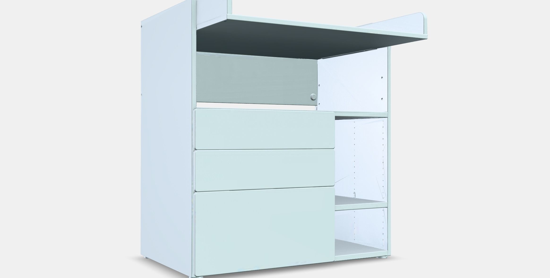 SMASTAD Changing table Low-poly 3D model_9