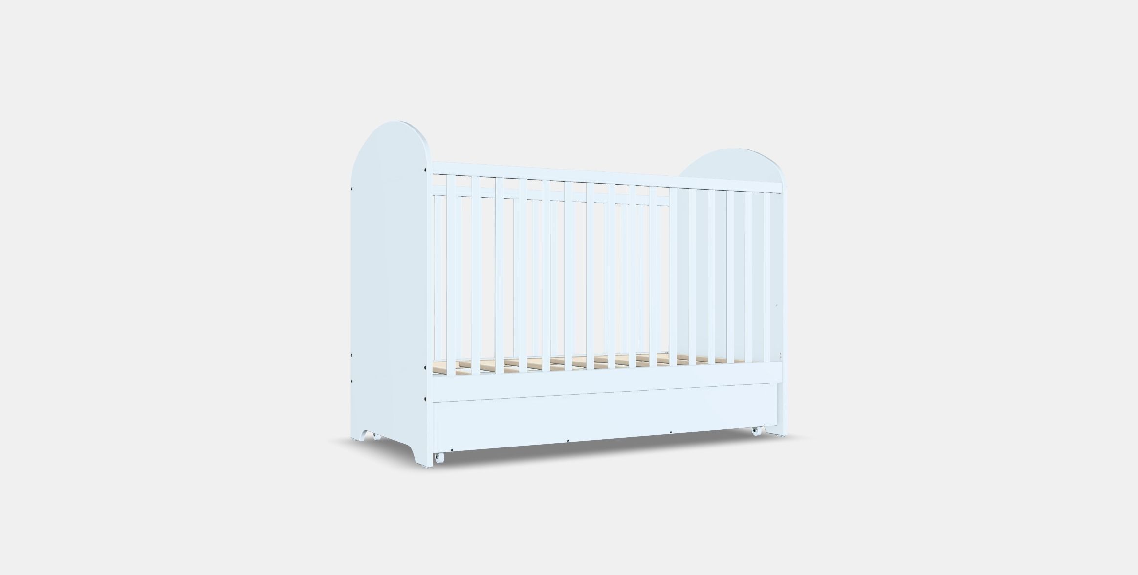 GONATT Cot with drawer Low-poly 3D model_16