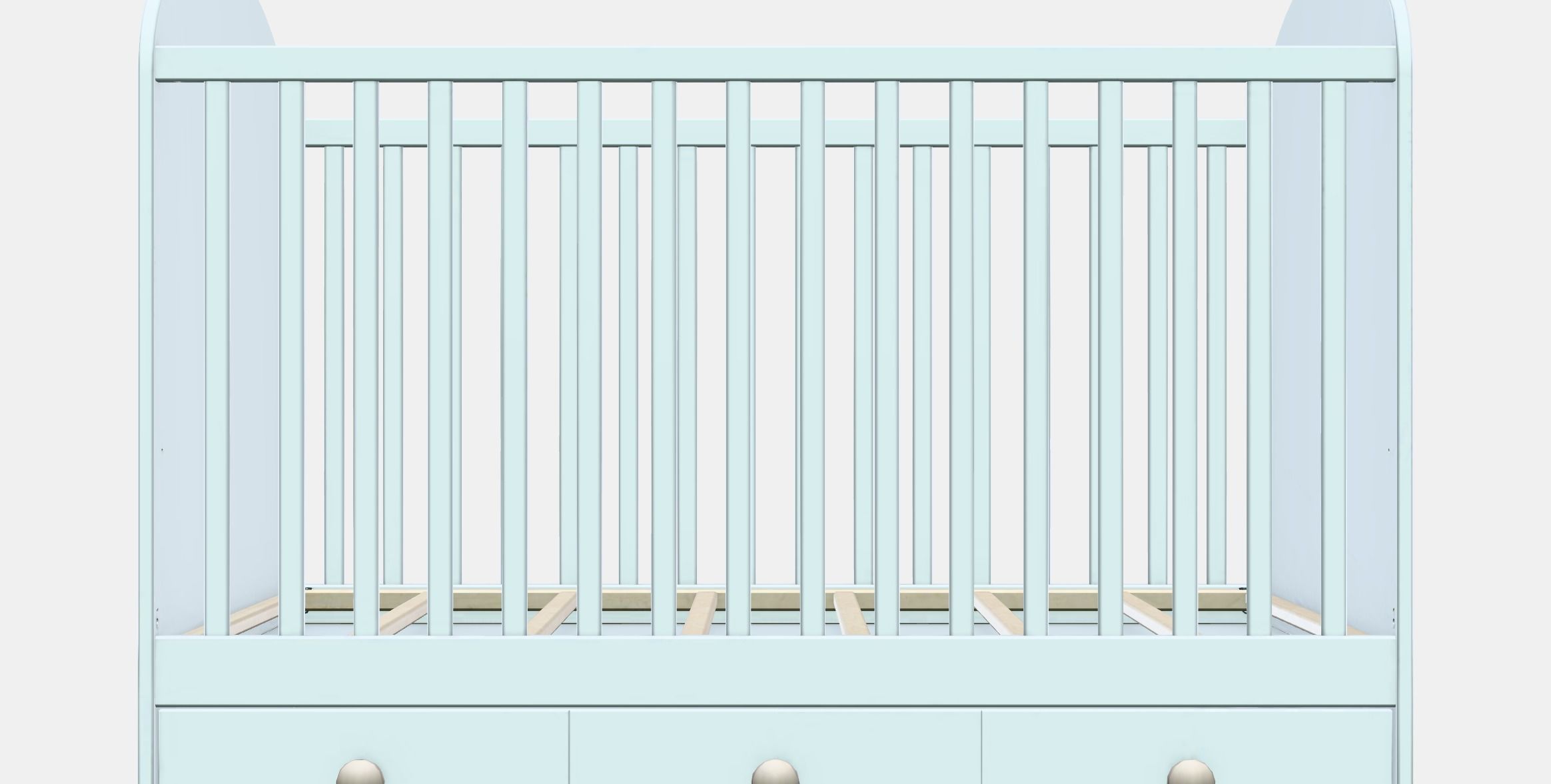 GONATT Cot with drawer Low-poly 3D model_11