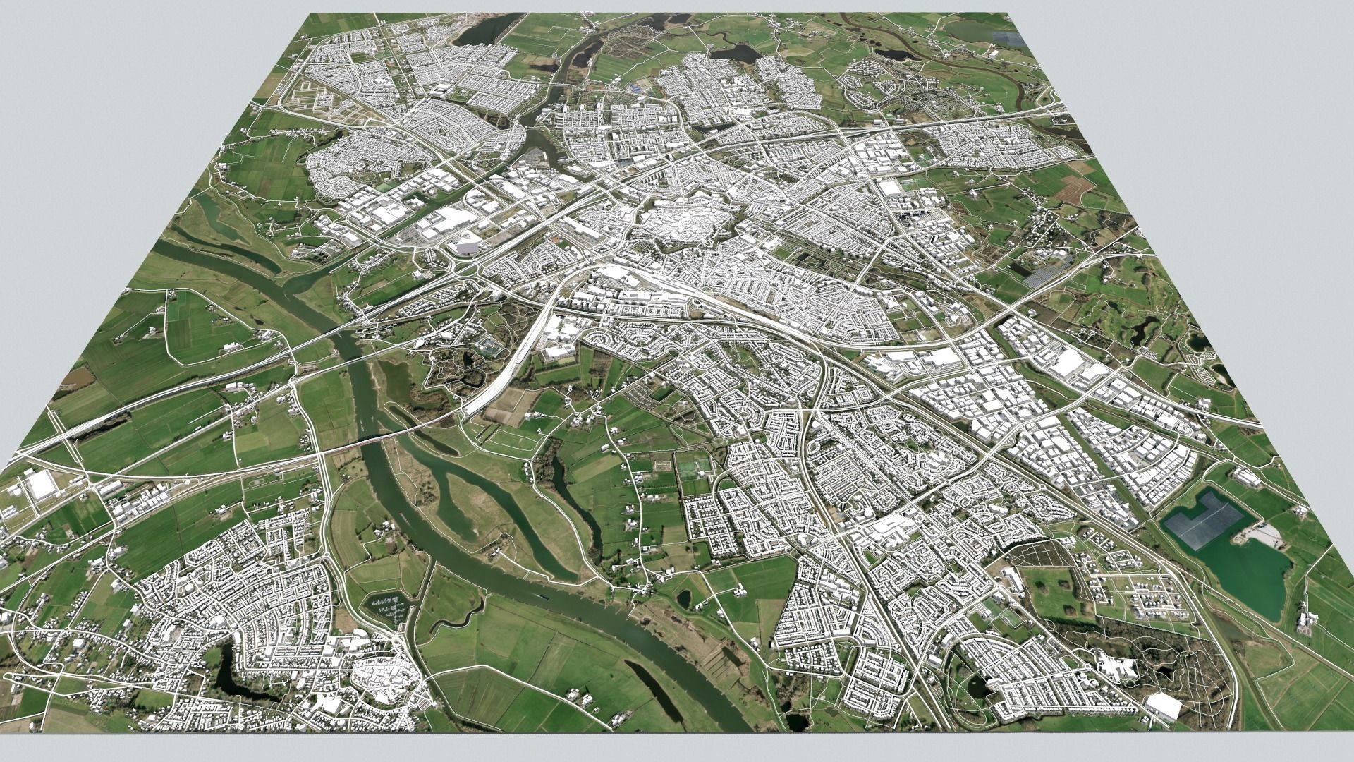 Cityscape Zwolle Netherlands 3D model_2