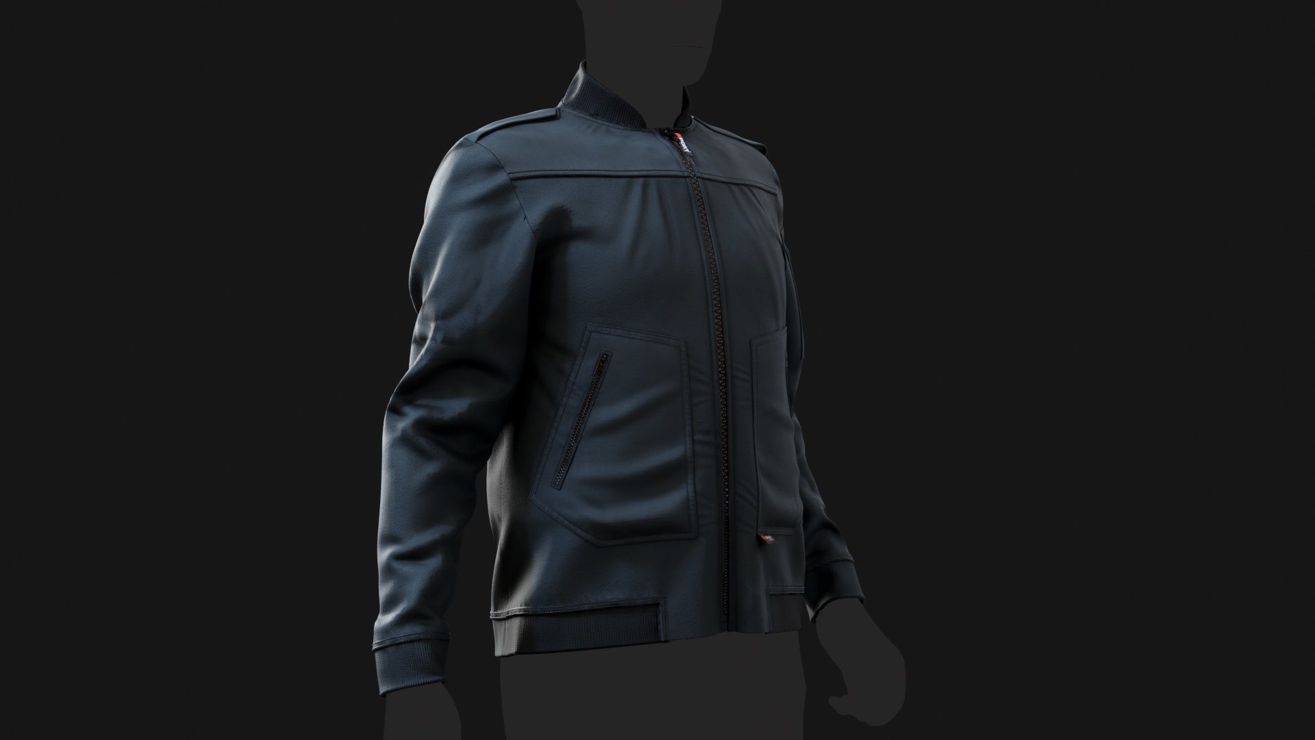 Leader Fleece Innenjacke uniform Outfit for GTA fivem 3D model  Low-poly 3D model_32