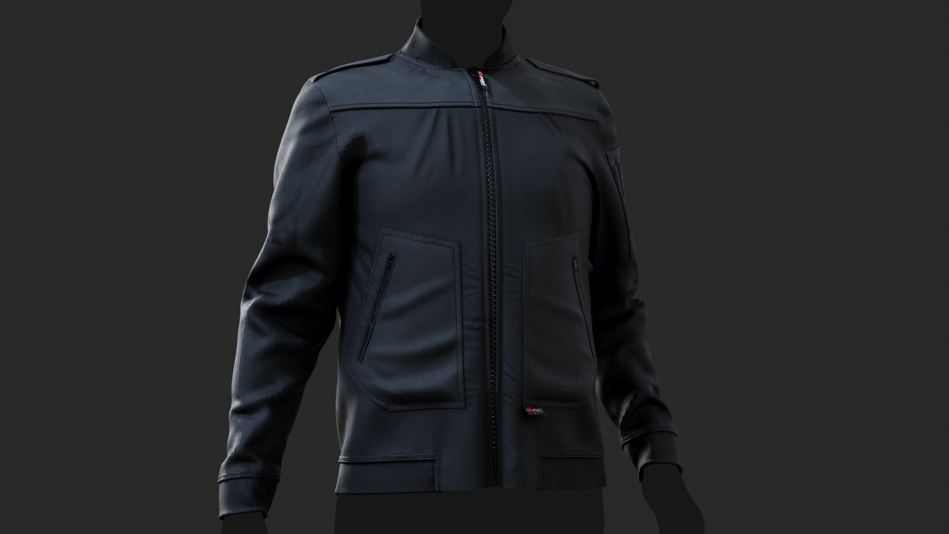 Leader Fleece Innenjacke uniform Outfit for GTA fivem 3D model  Low-poly 3D model_25