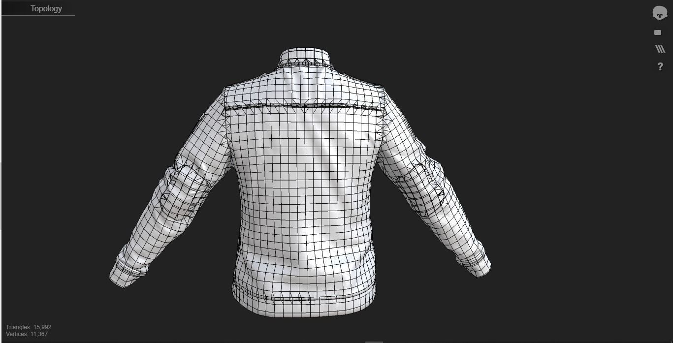 Leader Fleece Innenjacke uniform Outfit for GTA fivem 3D model  Low-poly 3D model_18
