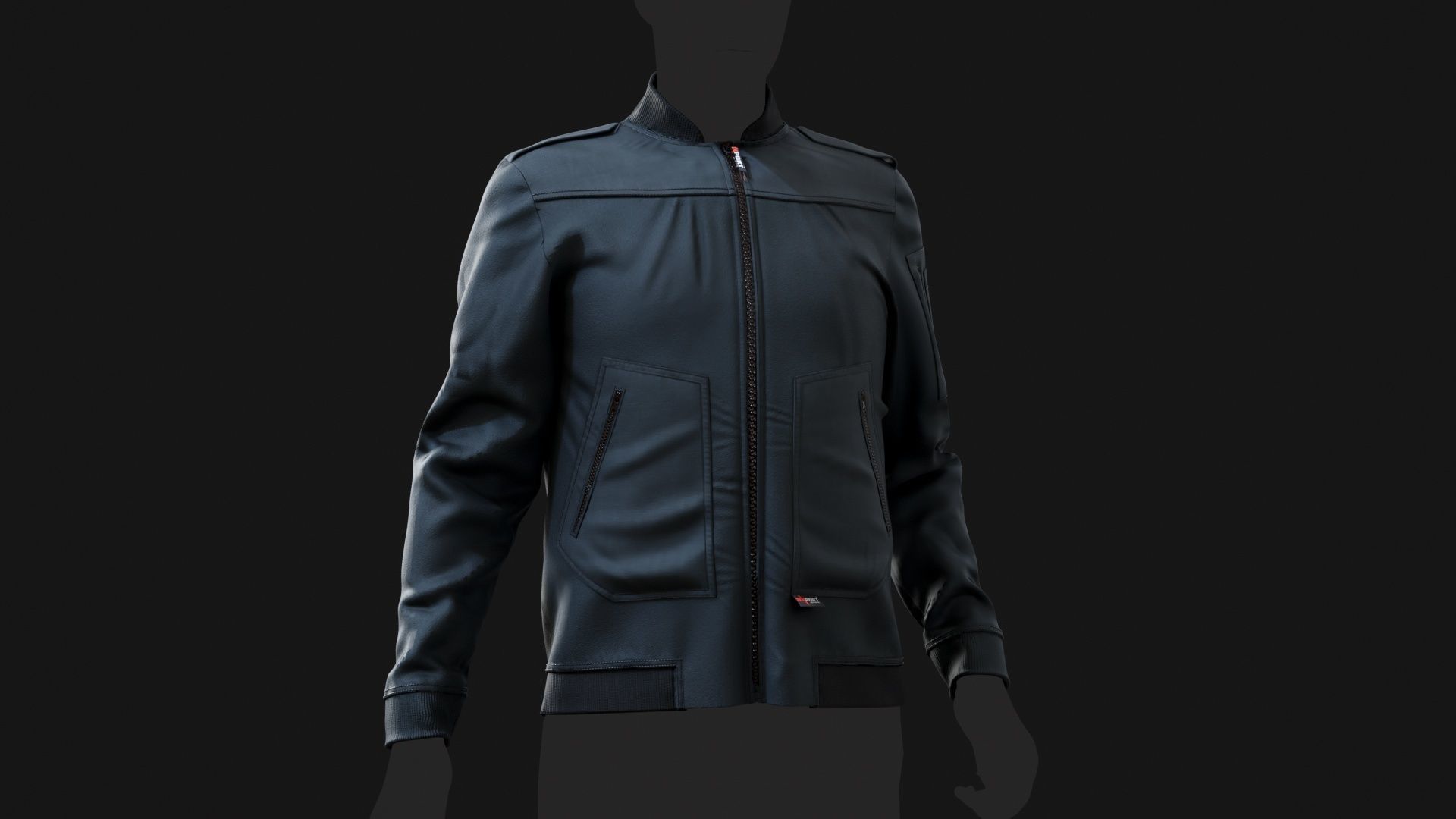 Leader Fleece Innenjacke uniform Outfit for GTA fivem 3D model  Low-poly 3D model_30