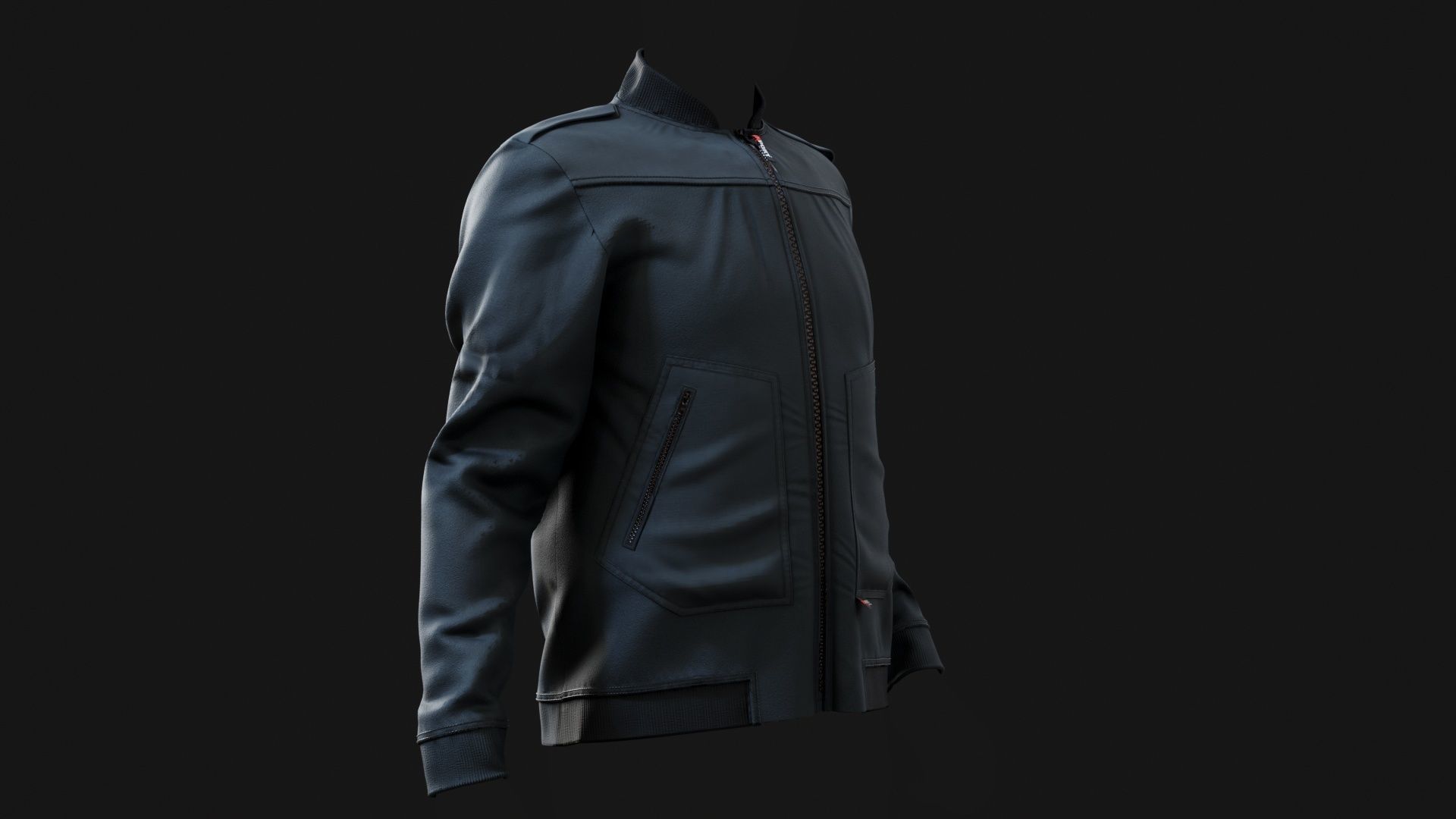 Leader Fleece Innenjacke uniform Outfit for GTA fivem 3D model  Low-poly 3D model_12