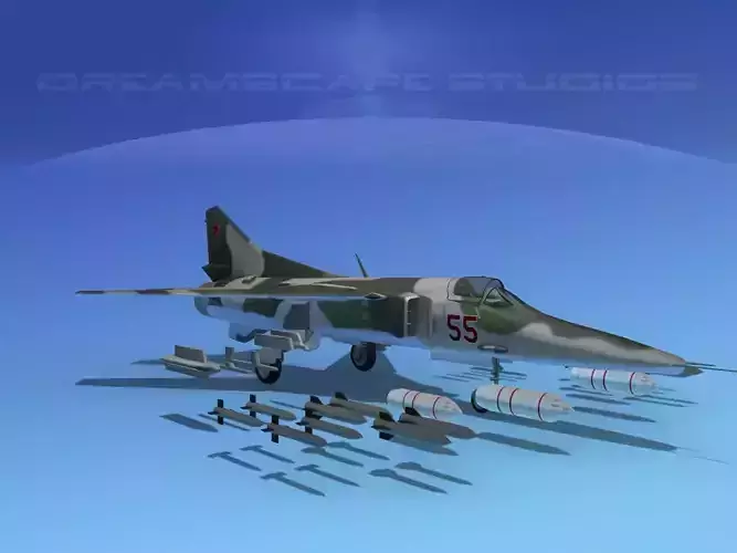 MIG-27 Flogger V06 Russia 3D model