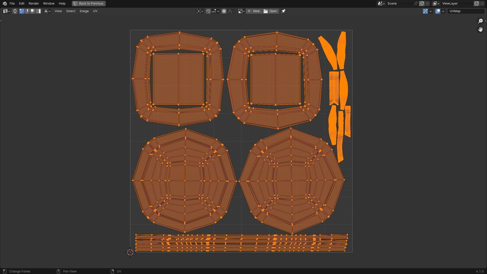 Gift Box Square shape with Ribbon Low-poly 3D model_9