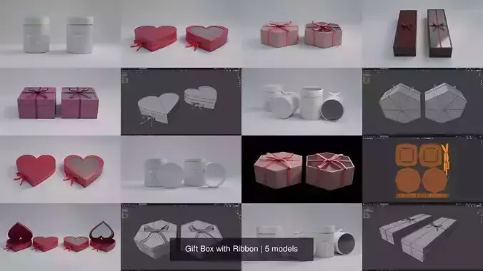 Gift Box with Ribbon