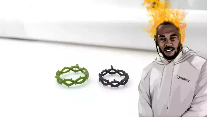 Crown Ring by Kendrick Lamar 3D print model