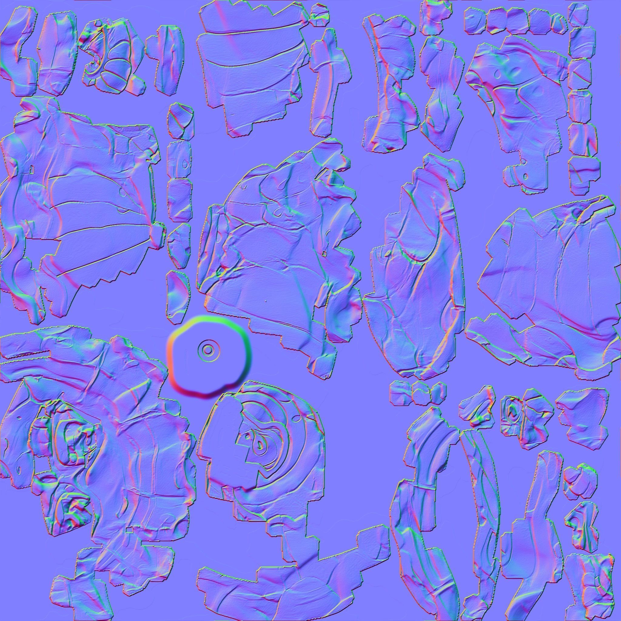 Cartoon SeaShell Low-poly 3D model_5