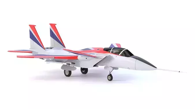 McDonnell Douglas F-15 ACTIVE - THE FRANKENSTEIN FIGHTER - Low-poly 3D model