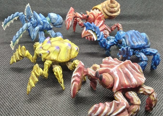 Modular Giant Crab Miniature Bundle 3D print model