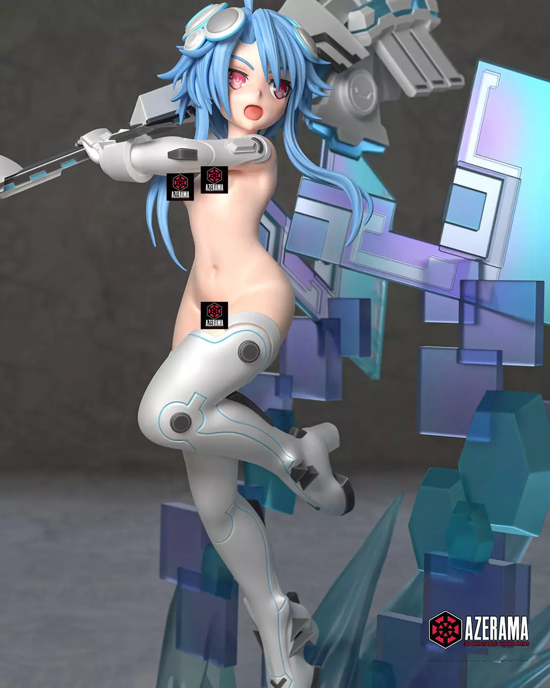 White Heart NSFW STL Ready for 3D Printing 3D print model_4