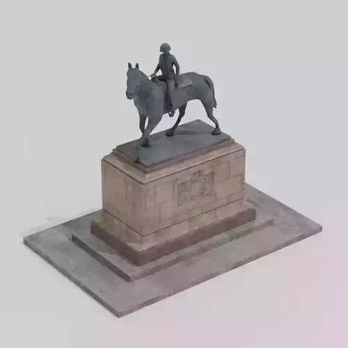 ER Jubilee Statue Low-poly 3D model