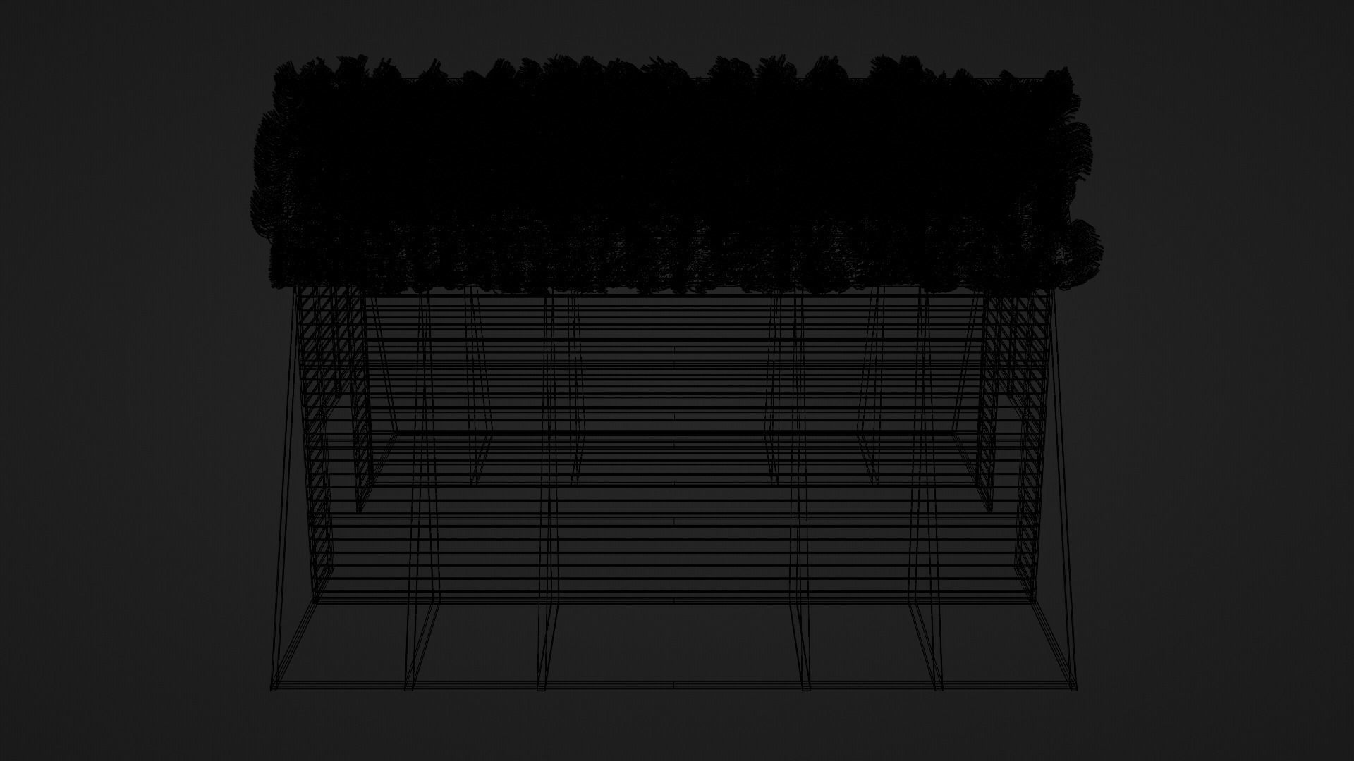 Medieval Barn Low-poly 3D model_15