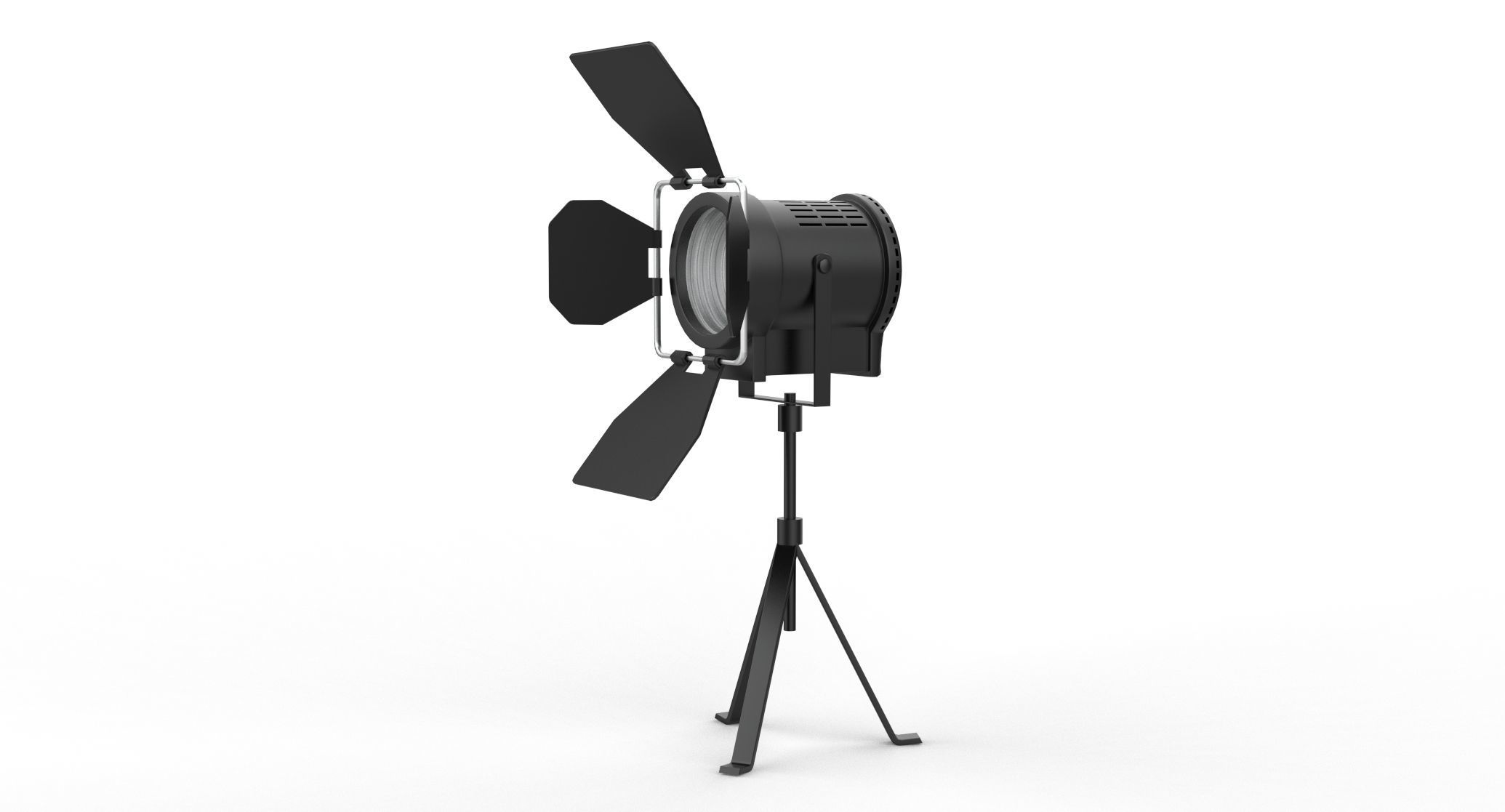 Studio Backdrop And Lights Kit Collection  3D model_10