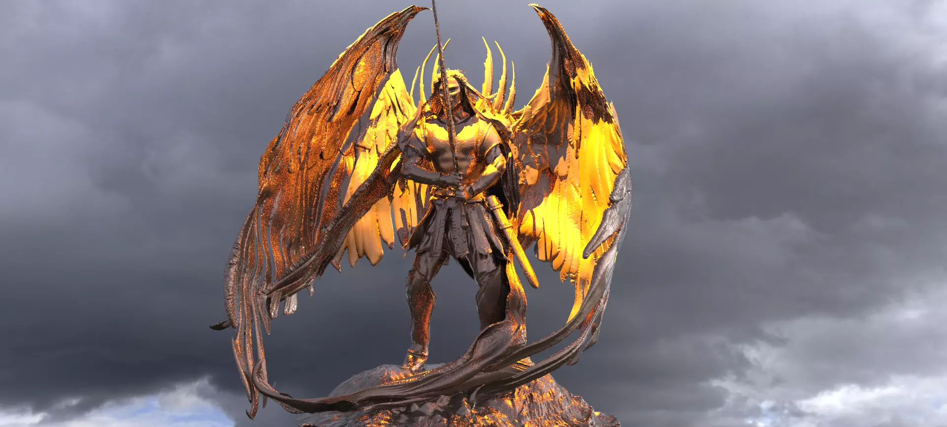 Arch Angel Michael version 2 3D model
