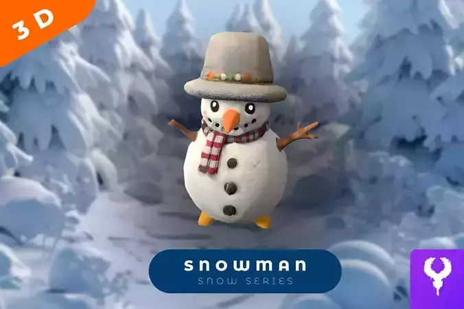 Cartoon Snowman