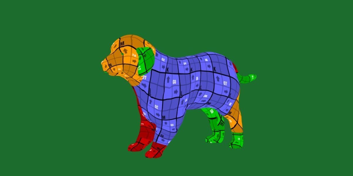 Retriever Puppy Dog 3D model_27