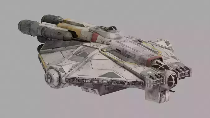 VCX-100 Ghost Remastered - Star Wars Ahsoka 3D model