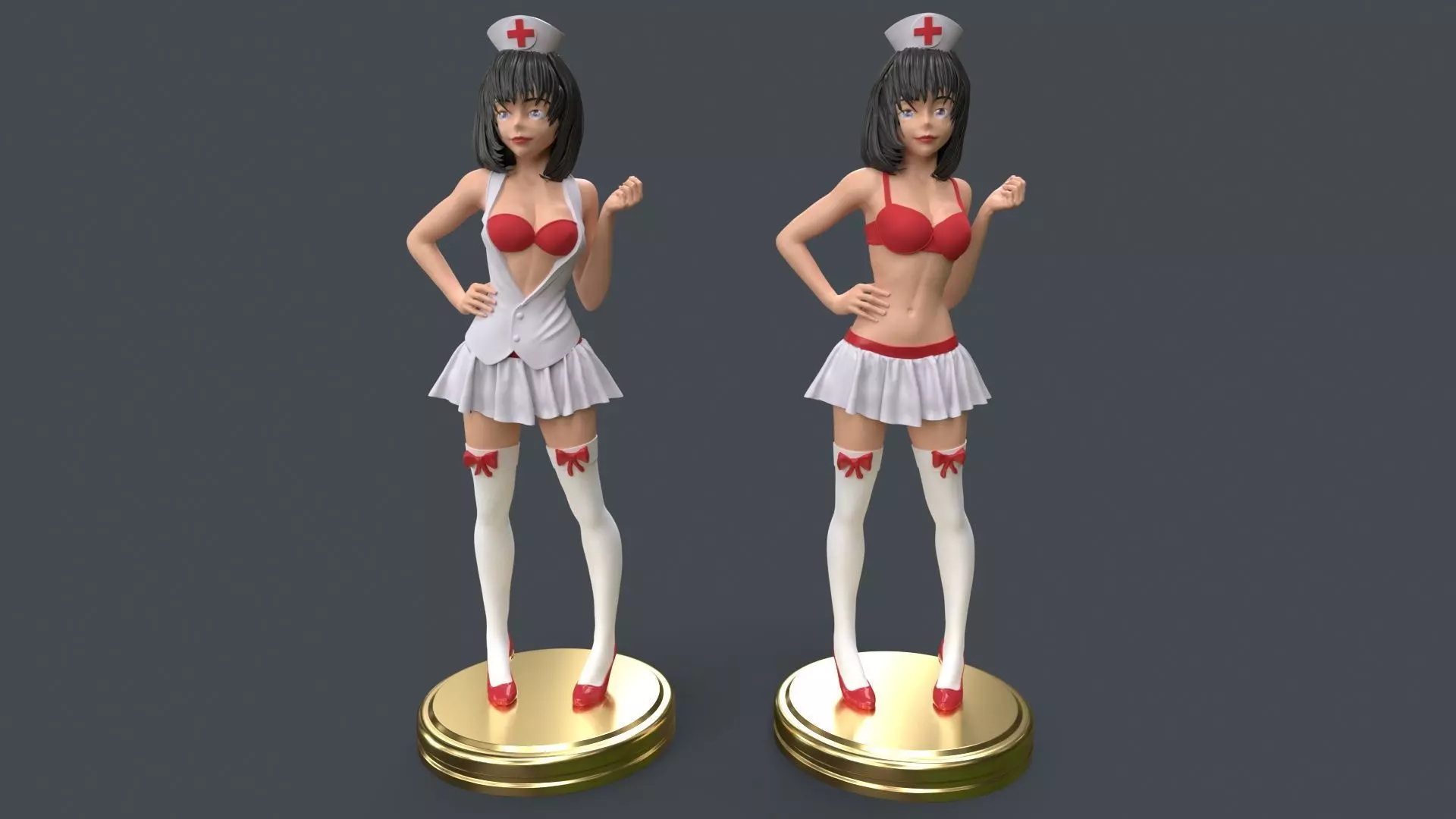 Anime Sexy Nurse Sister 3D Printing 3D print model_0