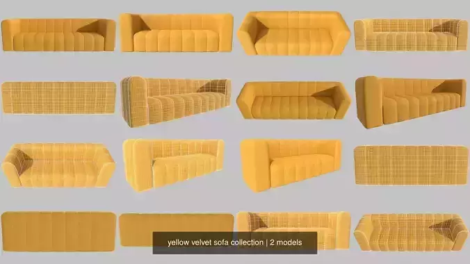 yellow velvet sofa collection