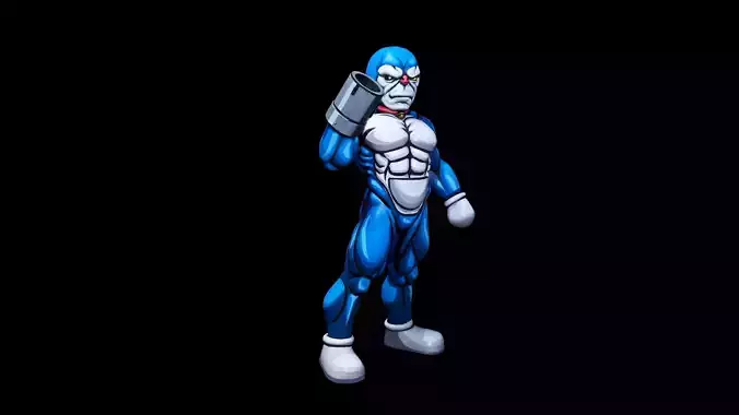 Muscle Doraemon 3D print model