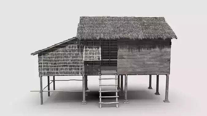 Thatch Hut 3D model