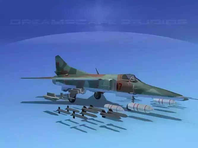 Mig-27 Flogger V07 Russia 3D model