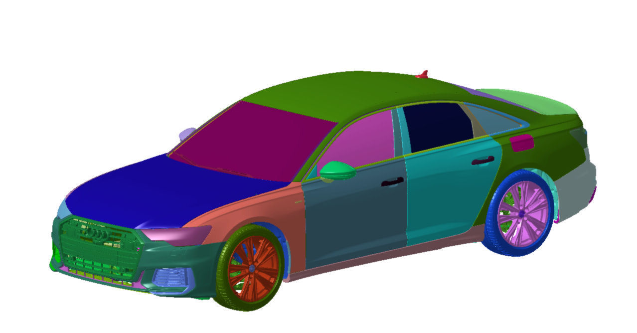 Audi A6 55 TFSi e S-Line 2020 Vehicle 3d scan model 3D model_1