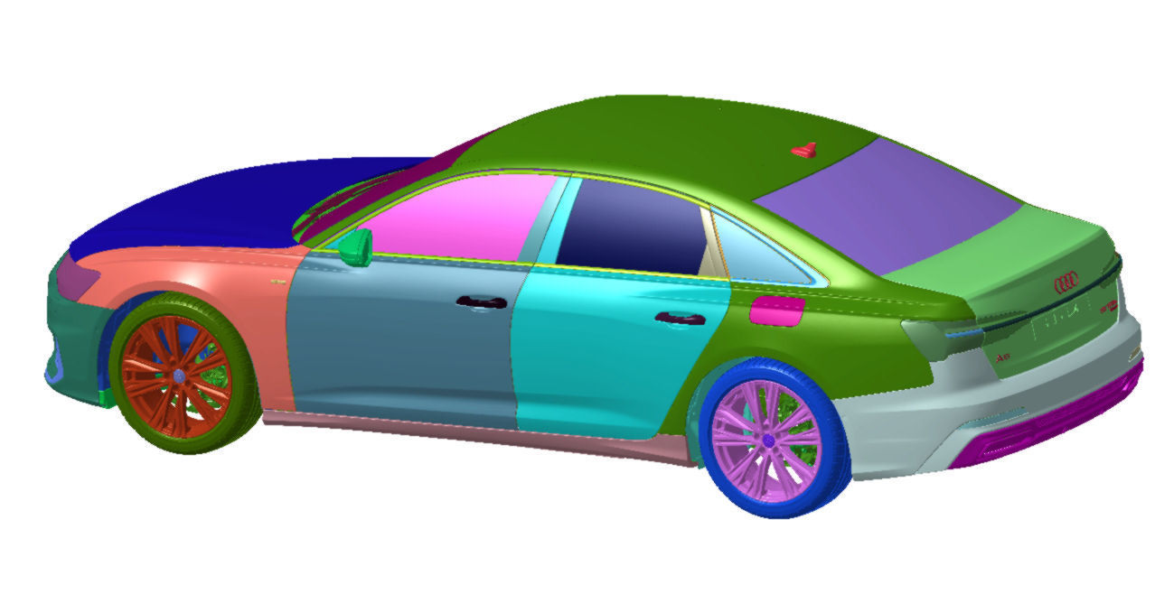 Audi A6 55 TFSi e S-Line 2020 Vehicle 3d scan model 3D model_3