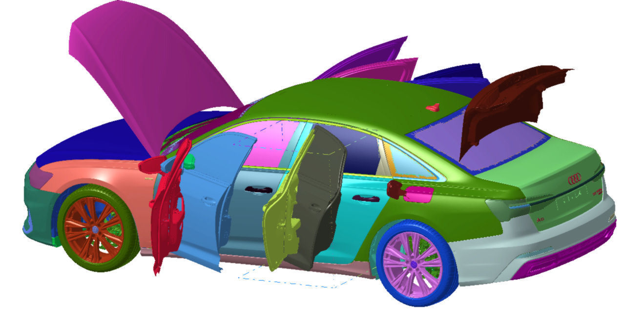 Audi A6 55 TFSi e S-Line 2020 Vehicle 3d scan model 3D model_2