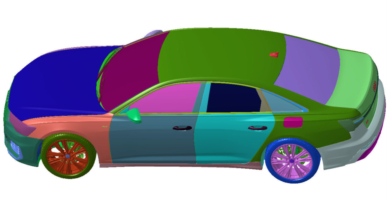 Audi A6 55 TFSi e S-Line 2020 Vehicle 3d scan model 3D model_4