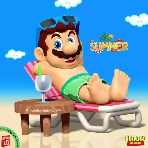 Mario on summer vacation