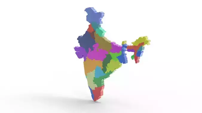 INDIA MAP 3D