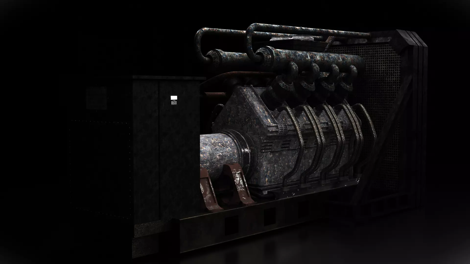 Generator machine 3D model