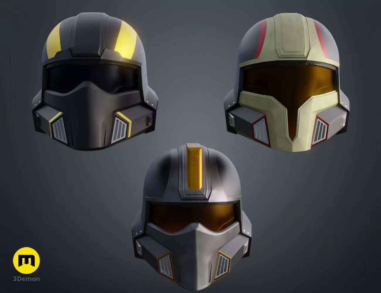 Helldivers 2 Customizable Helmet Collection 3D print model_0