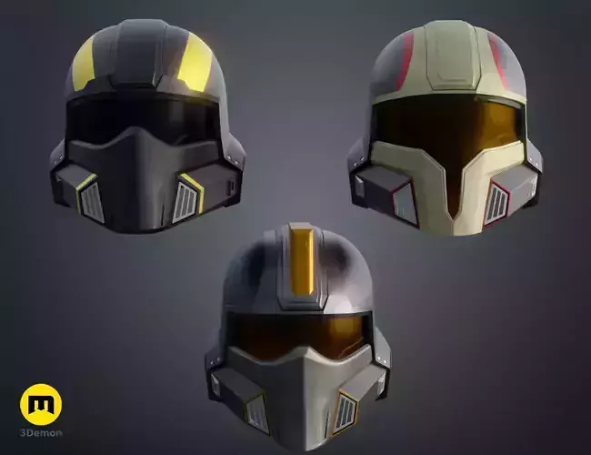 Helldivers 2 Customizable Helmet Collection 3D print model