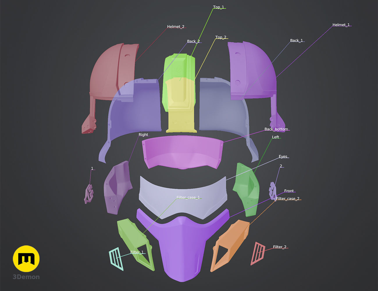 Helldivers 2 Customizable Helmet Collection 3D print model_5
