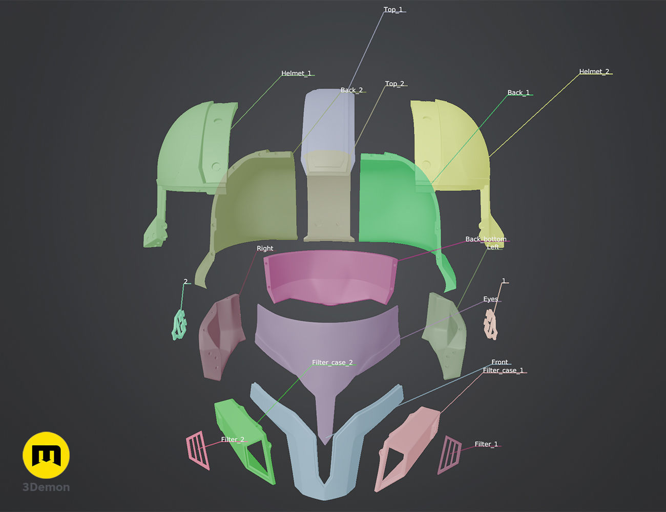 Helldivers 2 Customizable Helmet Collection 3D print model_6