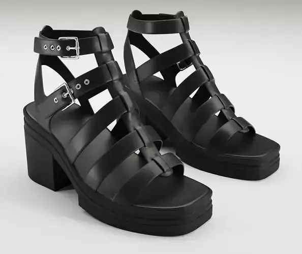 Highway chunky mid sandals Asos design