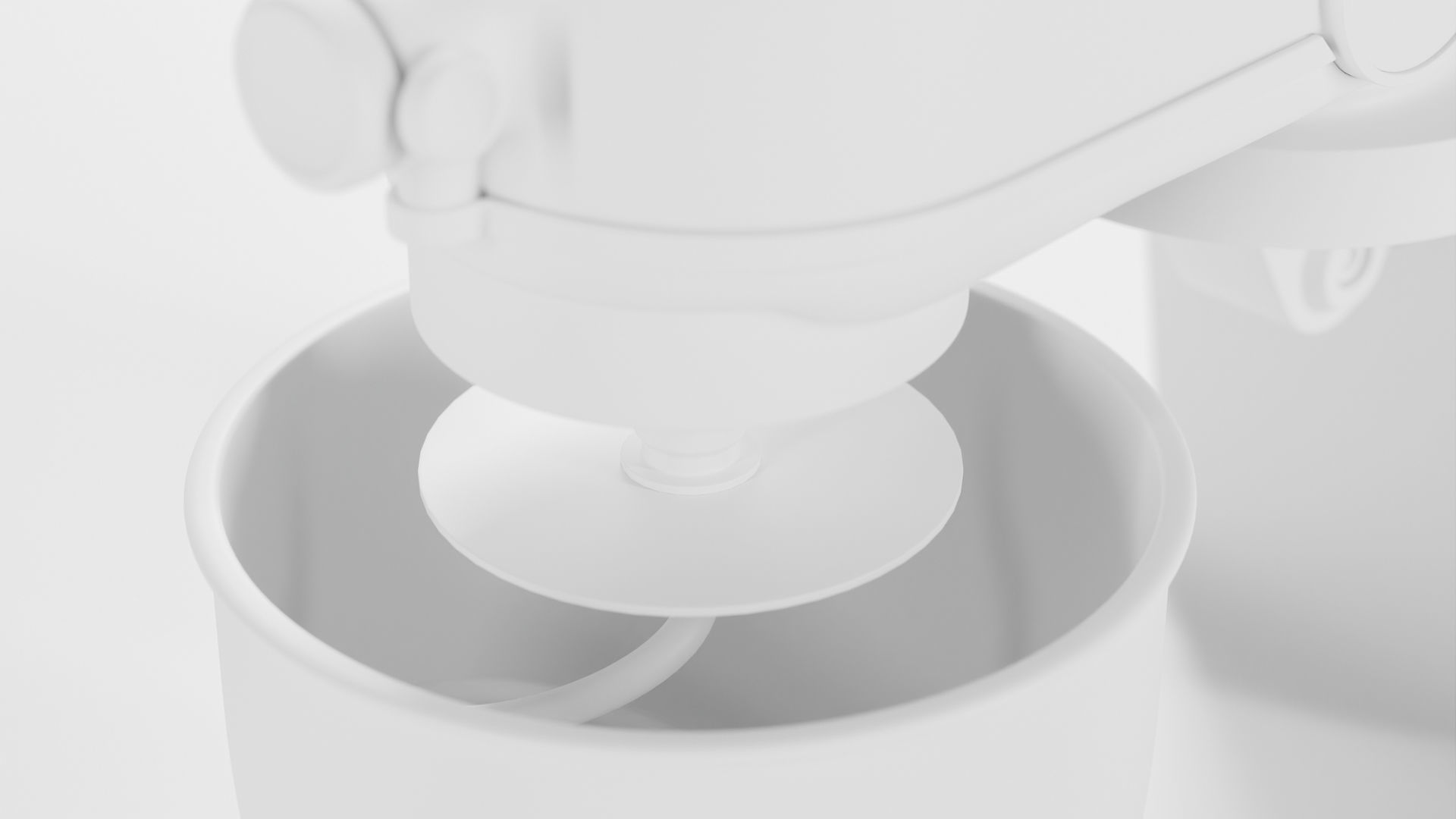 Modern standing mixer Low-poly 3D model_7