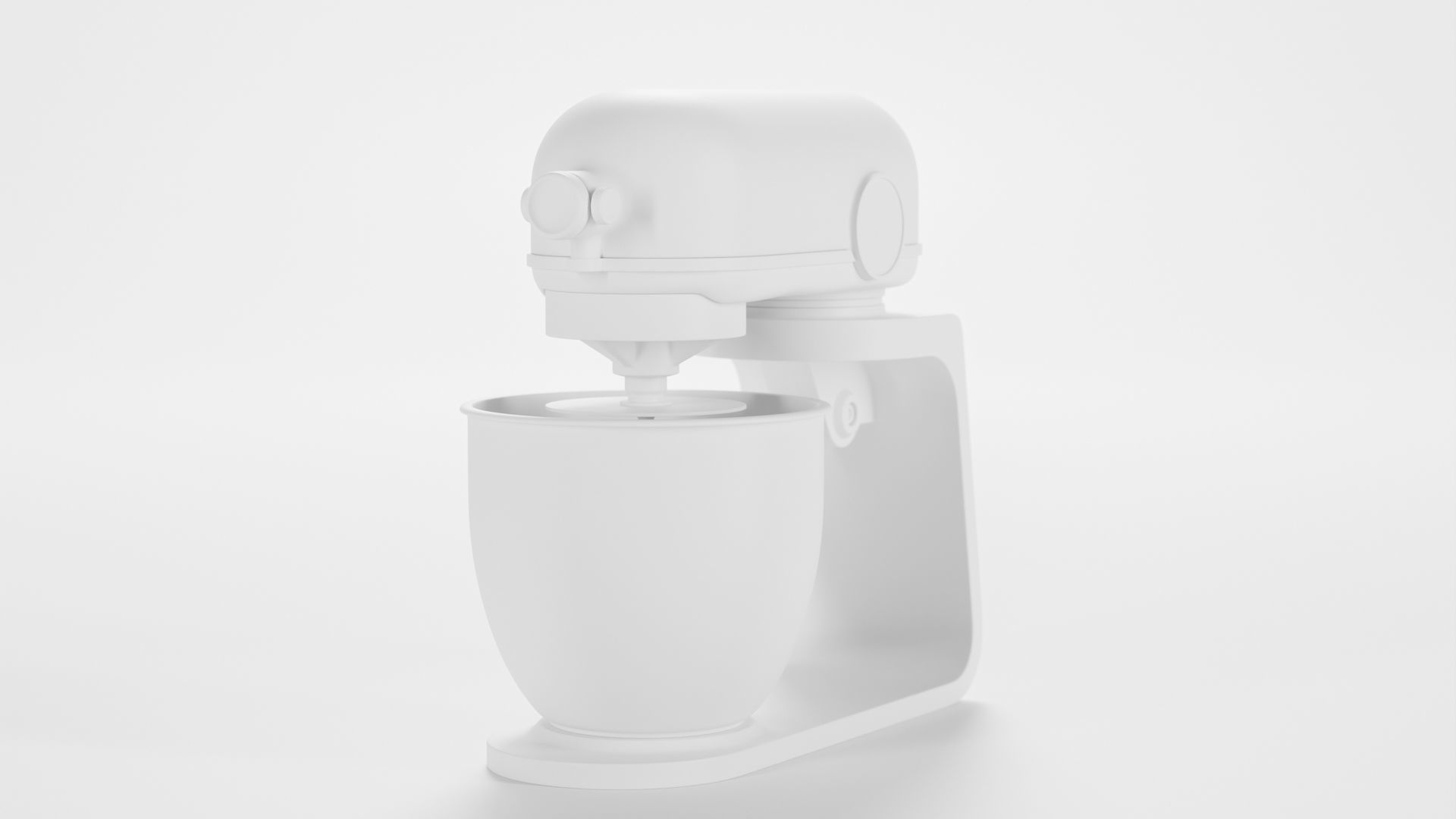 Modern standing mixer Low-poly 3D model_10